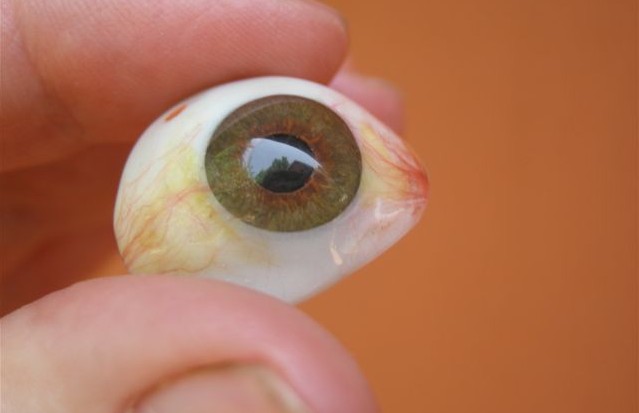 Custom made artificial eye
